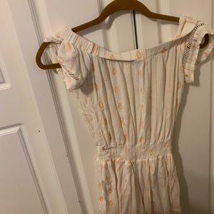 Forever 21 white over the shoulder romper